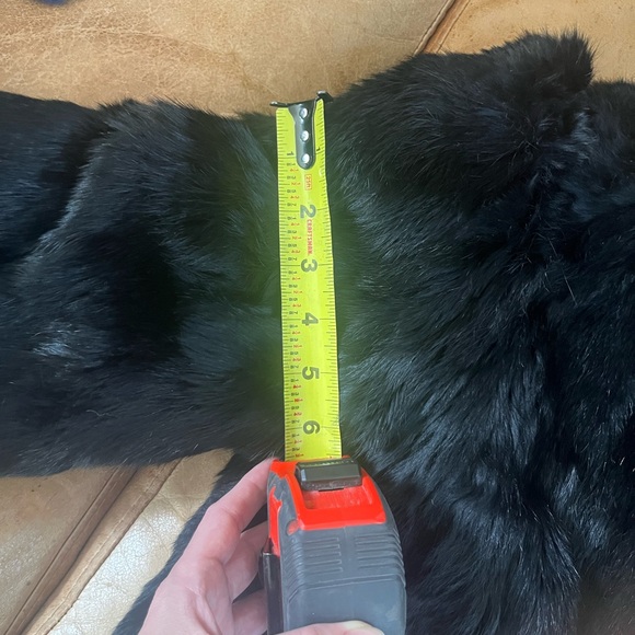 Black Rabbit Fur Jacket - Picture 11 of 11